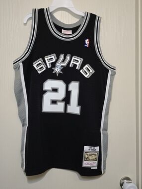 Men Mitchell & Ness NBA Swingman Road Jersey San Antonio Spurs 1998 Tim Duncan L